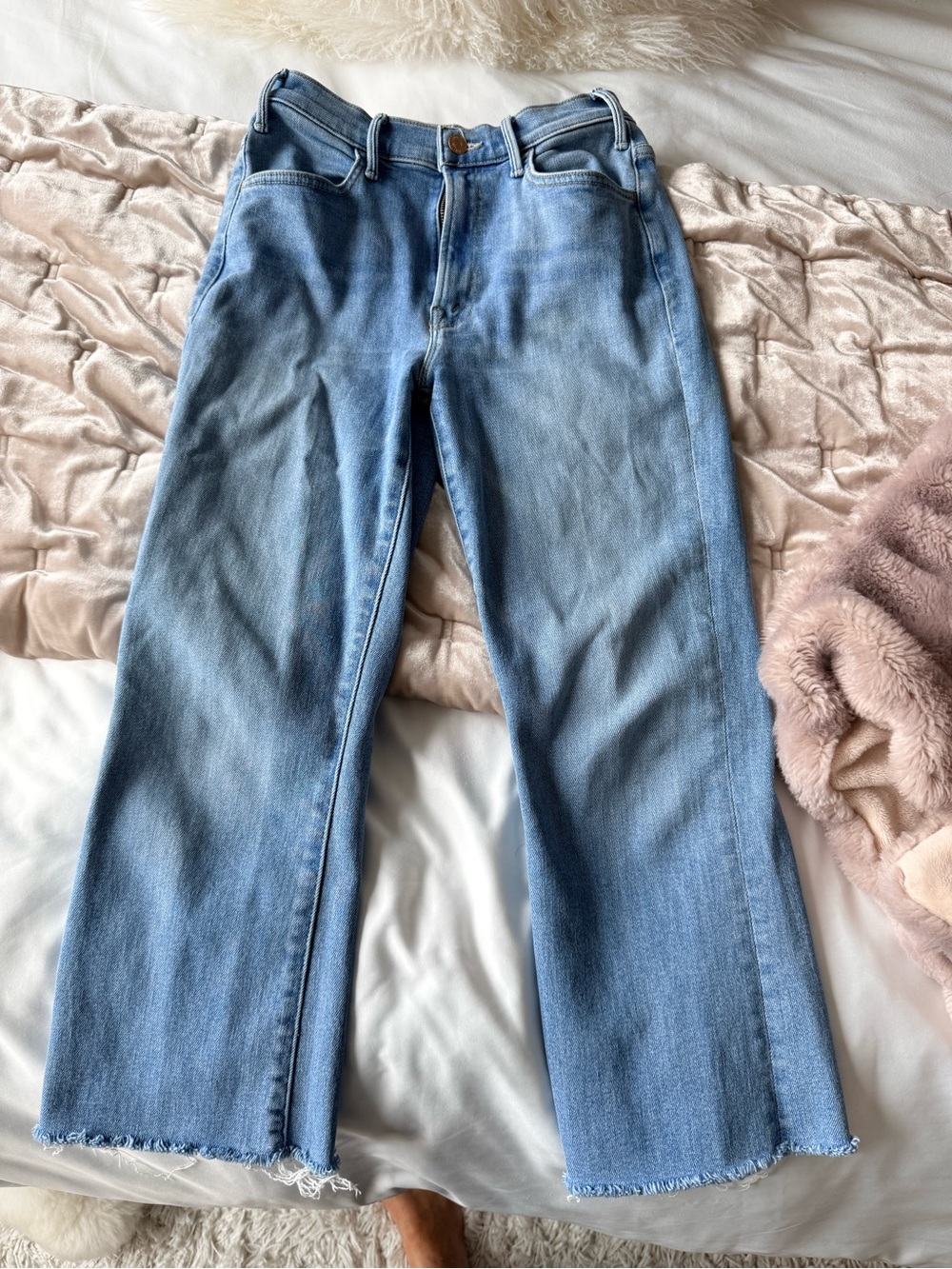 MOTHER Light Blue Classic High-Rise Jeans